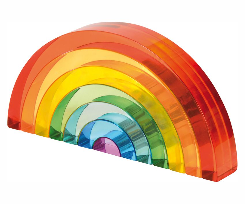 Regenbogen Acrylsteine 7 Teile